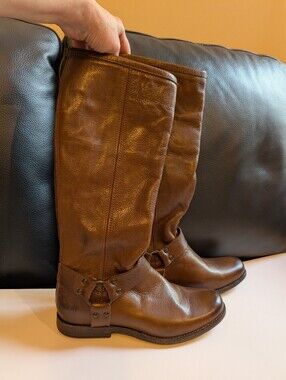 Frye Phillip Harness Tall leather riding boots size 7.5 BNWOB